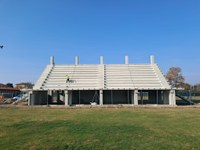 Avviato il cantiere per la tribuna del campo sportivo di Marzaglia