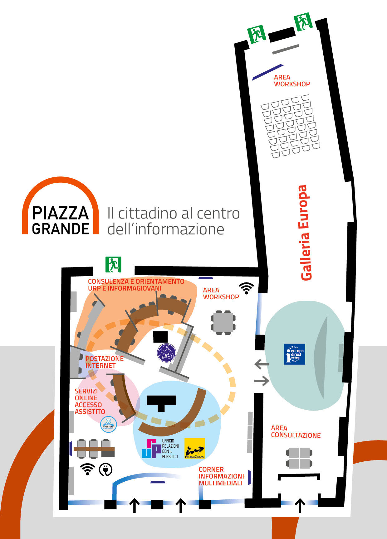 pianta piazza grande