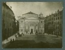 La piazza dopo la demolizione del ghetto (Archivio Tonini della Biblioteca Poletti)