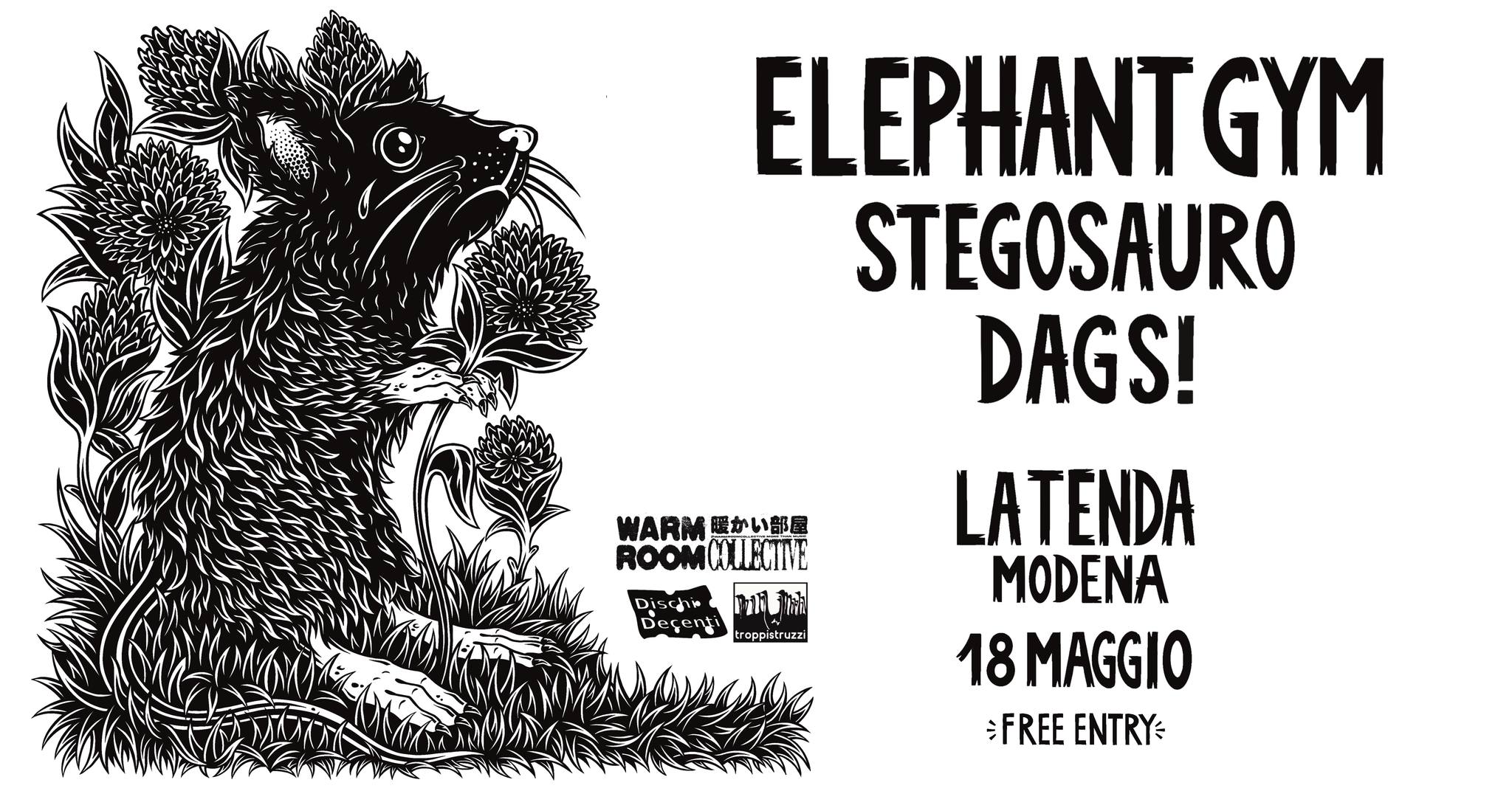 ELEPHANT GYM (tw) w/STEGOSAURO & DAGS!