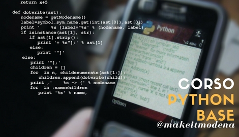 #MakeitCorsi: Python base per principianti