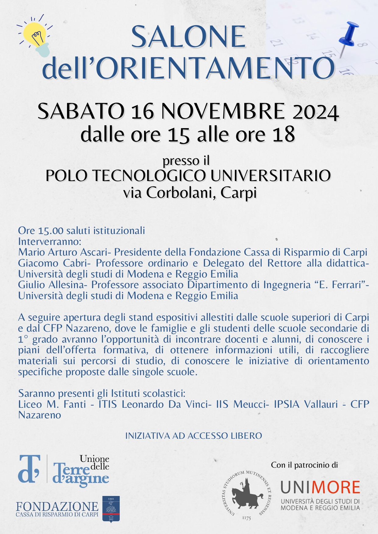 Salone orientamento Carpi 2024