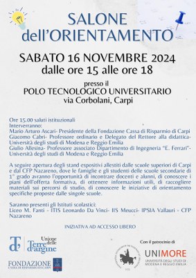 Salone orientamento Carpi 2024
