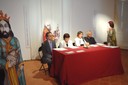Conferenza stampa, da sinistra: Alberto De Mizio, Paola Del Vecchio, Francesca Piccinini, Roberto Alperoli