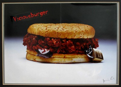 modena 16 Jamie Reid, Viciousburger, 1979, collage with oil paint on.jpg