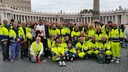 Il sindaco Muzzarelli con la famiglia, l'assessore Guerzoni e 50 volontari e tecnici del Gruppo comunale di Protezione civile in visita al Papa