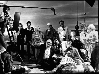 Emilio Lari, Fellini sul set di Intervista.jpg