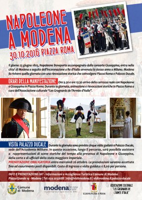 Locandina Napoleone a Modena 2016