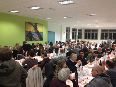 La cena di volontari e simpatizzanti di Portobello il 25 novembre