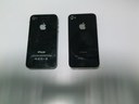 Smartphone contraffato a sinistra, IPhone originale a destra