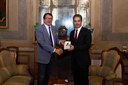 Incontro del sindaco Muzzarelli con il console della Turchia Hami Aksoy 