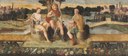 Modena Nicolò dell'Abate, L'incontro dei triumviri Ottaviano, Antonio e Lepido, 1546, dipinto murale su tela. Palazzo Comunale, sala del Fuoco..jpg