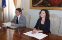 Il sindaco Gian Carlo Muzzarelli con l'assessora Irene Guadagnini