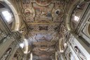 Il soffitto della chiesa S.Agostino e i restauri sulle pareti