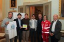 CorriMutina 2018, l'assessore allo Sport Guerzoni con i rappresentanti del comitato organizzatore
