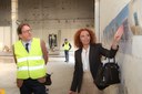 L'architetto Katia Valli illustra il progetto al sindaco Gian Carlo Muzzarelli