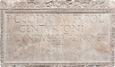 Epigrafe di Clodio Lapidario Romano dei Musei civici a Palazzo dei Musei.jpg