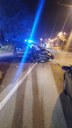 Auto incidentata in  strada Nazionale per Carpi