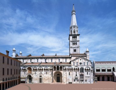 piazza Grande fianco Duomo nel Rinascimento ricostruzione Altair4.jpg