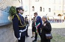 Aude Pacchioni, sindaco Muzzarelli, prefetto Patrizia Paba sacrario Ghirlandina