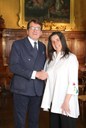 Alessandra Filippi con  il sindaco Gian Carlo Muzzarelli