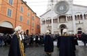 L'arrivo di fronte al Duomo