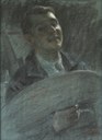 Oscar Sorgato, Autoritratto, 1929, pastello su cartoncino. Milano, collezione Koelliker.jpg