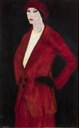 Ubaldo Oppi, Donna con abito rosso, 1913, Musei civici di Modena.jpg