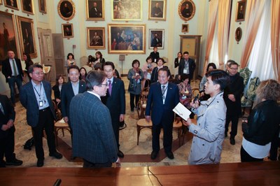 L'incontro della delegazione con il sindaco Gian Carlo Muzzarelli