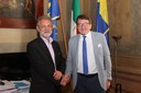 Il sindaco Muzzarelli insieme al direttore generale Ausl Brambilla