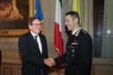 Il sindaco Muzzarelli e il colonnello Marco Pucciatti