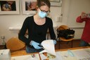 Il laboratorio per la realizzazione delle mascherine