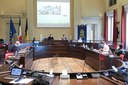 La sagoma di Patrick Zaki in Consiglio comunale a Modena