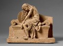 Museo civico, "Un progetto per Dante", il bozzetto in terracotta del Genio che piange