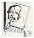 Umberto Tirelli, fotografia e caricatura di Joan Crawford
