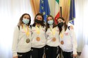 Da sinistra Roberta Sasso, Elena Marchi, Ludovica Riccardo e Arianna Ferrentino