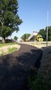 I lavori di asfaltatura in corso alla Diagonale 3