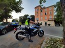 Alcuni operatori del Pronto intervento della Polizia locale di Modena