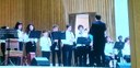 L'orchestra dell'Ic10 suona all'incontro col Papa