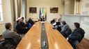 Il sindaco all'incontro con la delegazione di parroci modenesi 2