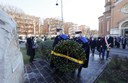 Un momento della cerimonia del Giorno del Ricordo in piazzale Natale Bruni