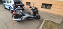 Lo scooterone rubato e recuperato dalla Polizia locale di Modena