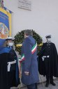 Cittadinanza a Marco Biagi, il sindaco Muzzarelli alla deposizione della corona
