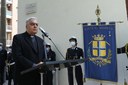 Un momento della cerimonia del 9 maggio - Monsignor Giuliano Gazzetti, vicario generale dell’arcidiocesi di Modena-Nonantola, ha recitato una preghiera