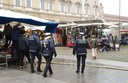 I controlli della Polizia locale in piazza Roma