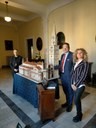 La consegna in Arcivescovado con Vescovo, sindaco e Monica Grazioli