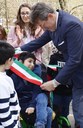 Il sindaco Gian Carlo Muzzarelli dona la propria fascia a Mattia