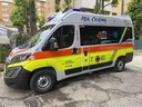 La nuova ambulanza della Croce Blu di Modena, donata dalla famiglia Pivetti