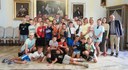 Il gruppo dei giovani calciatori ucraini 