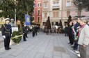 La cerimonia in piazza Mazzini